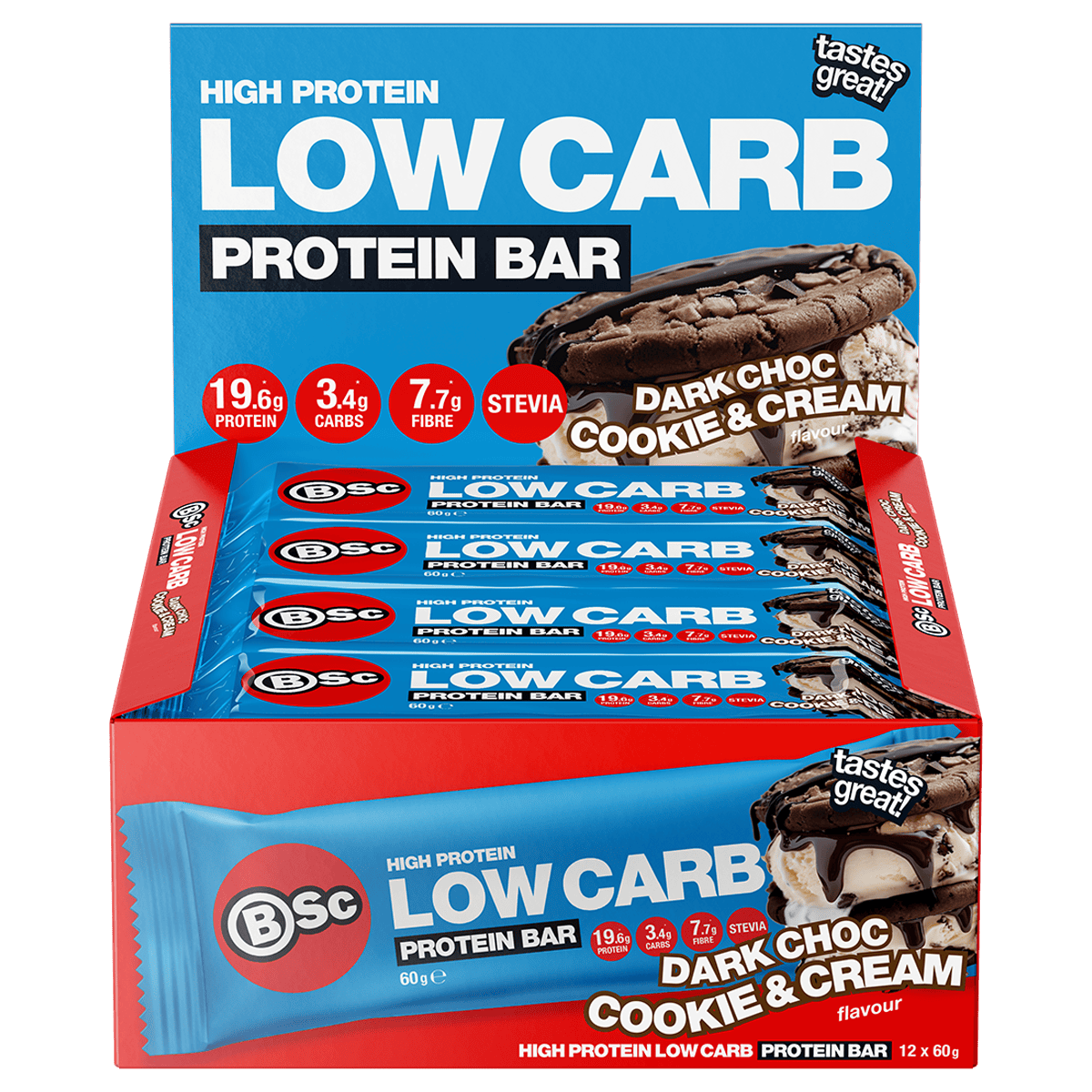 60g Dark Choc Cookie & Cream