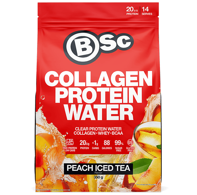 BSC Collagen Protein Water Peach Ice Tea