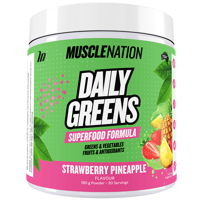 Muscle Nation Daily Greens Strawberry Pineapple