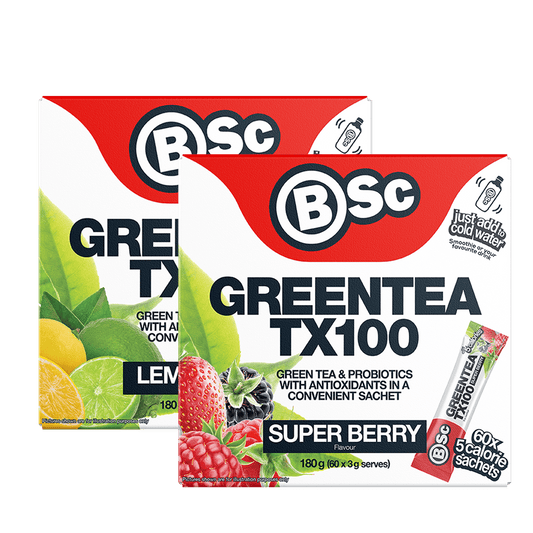BSc Body Science Green Tea TX100 Twin Pack