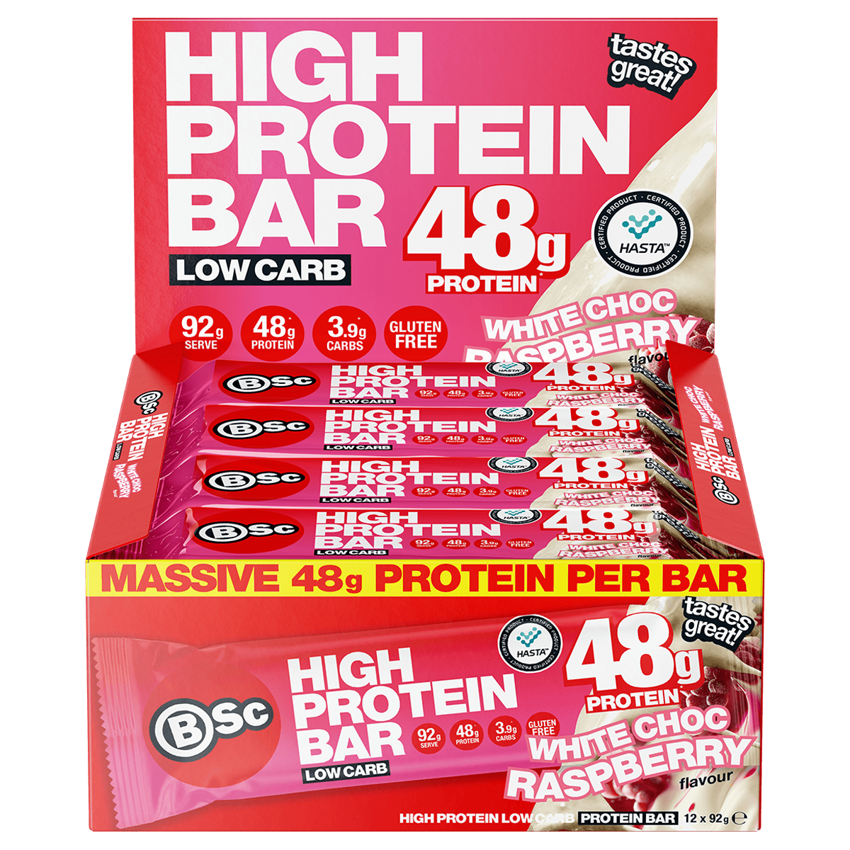 92g White Choc Raspberry