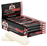 Maxs Supershred Bars White Choc Raspberry