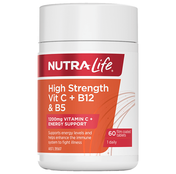Nutra-Life High Strength Vit C + B12 & B5