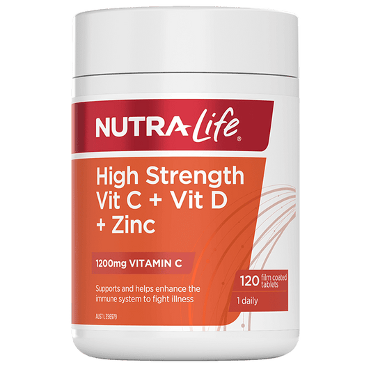 Nutra-Life High Strength Vit C + Vit D & Zinc