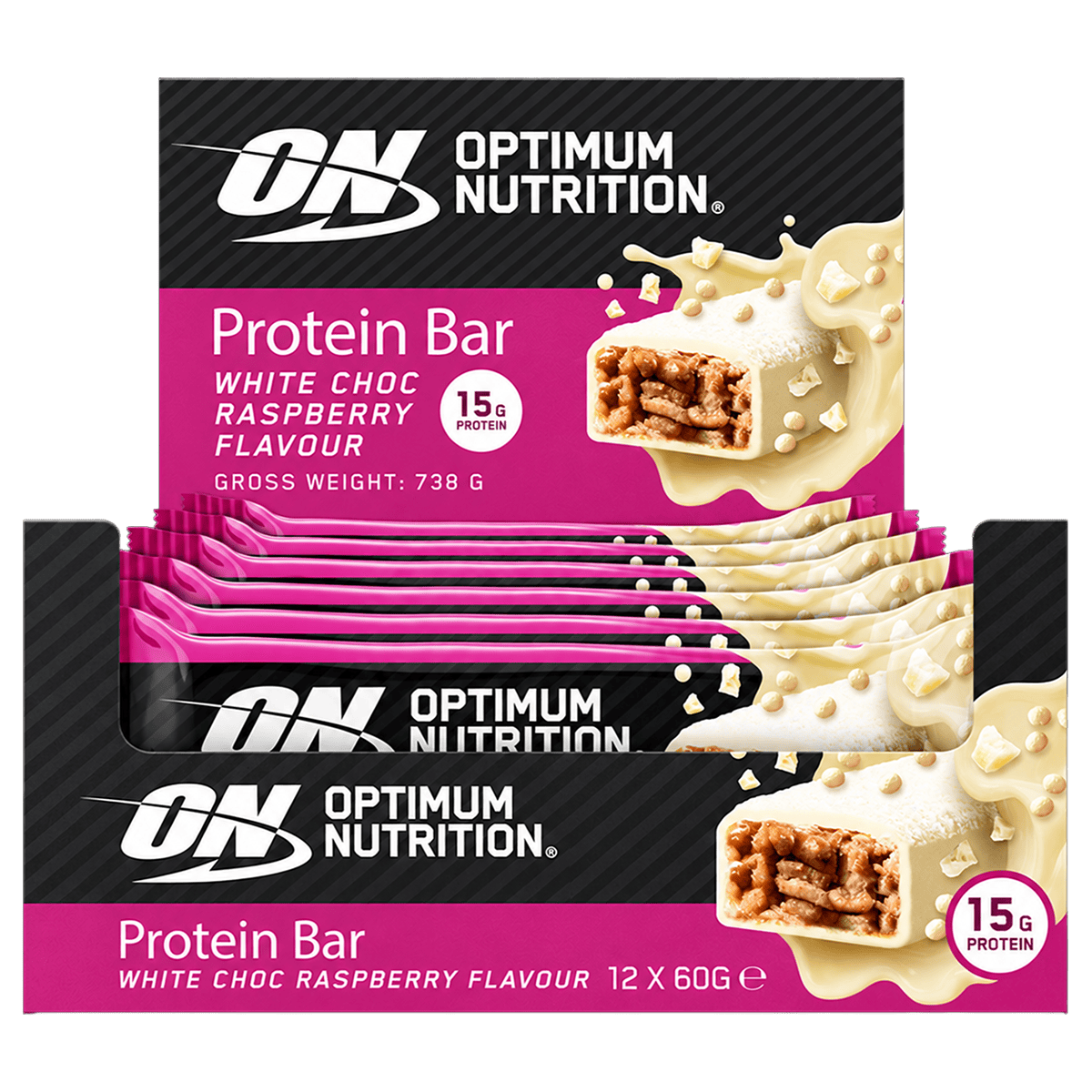 Optimum Nutrition Protein Bar - White Choc Raspberry